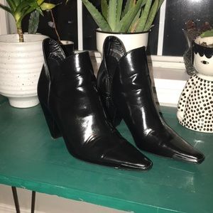 Zara Cowboy Black Pointed Boots